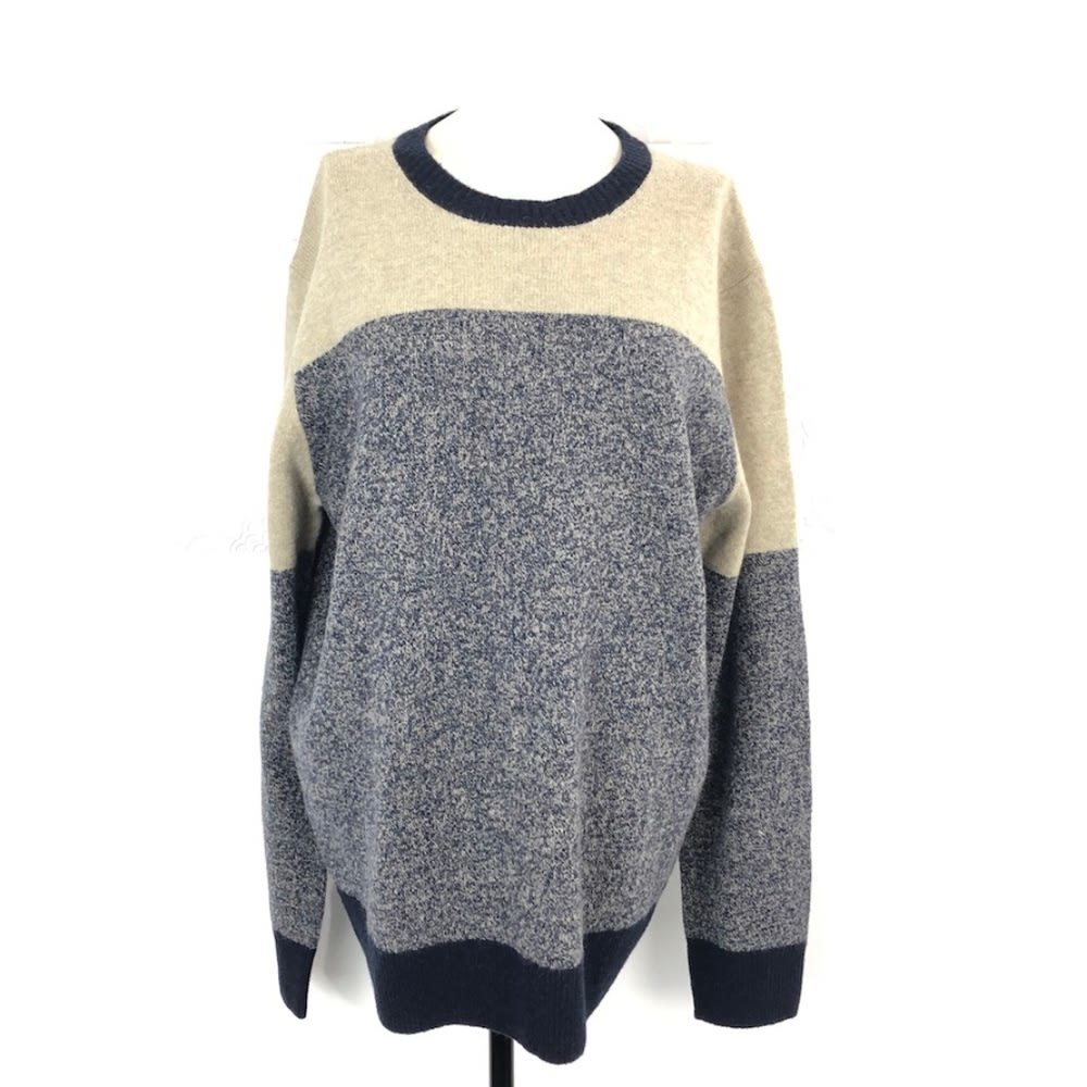 J. Crew Lambswool Sweater In Colorblock Mens XL